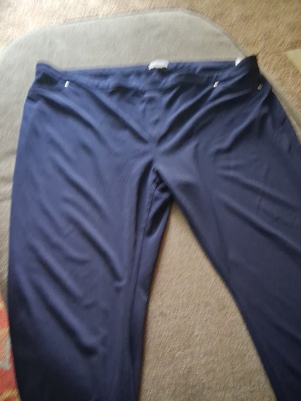 Susan Graver Dark Navy Pull-On Pants
